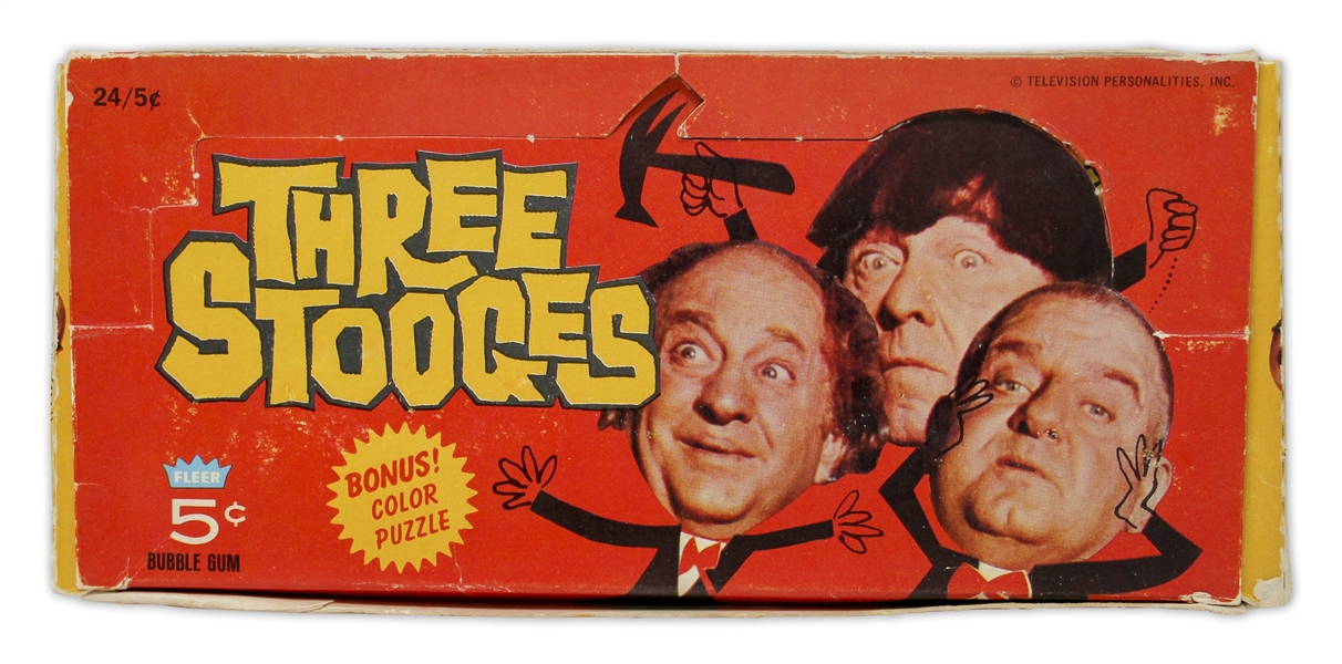 Fleer Three Stooges Cards, Wax Box With 24 Unopened Packs
